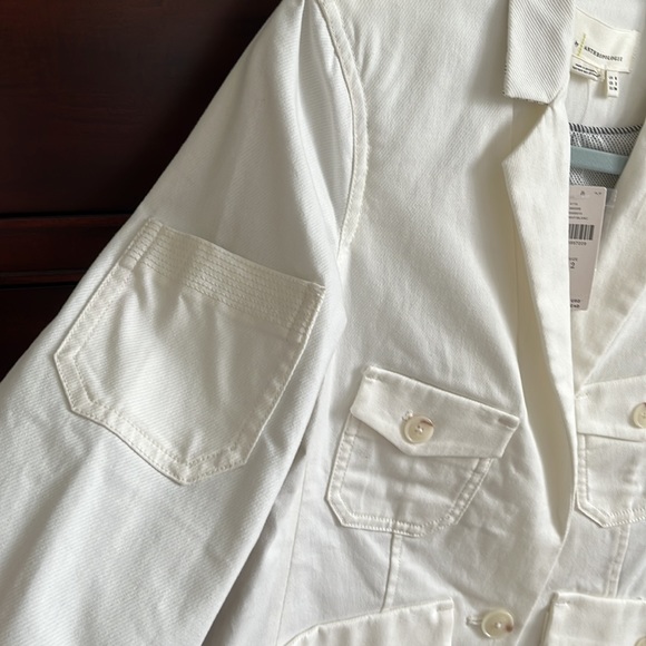 Anthropologie Jacket Fully Lined White Size 2 - Picture 6 of 16